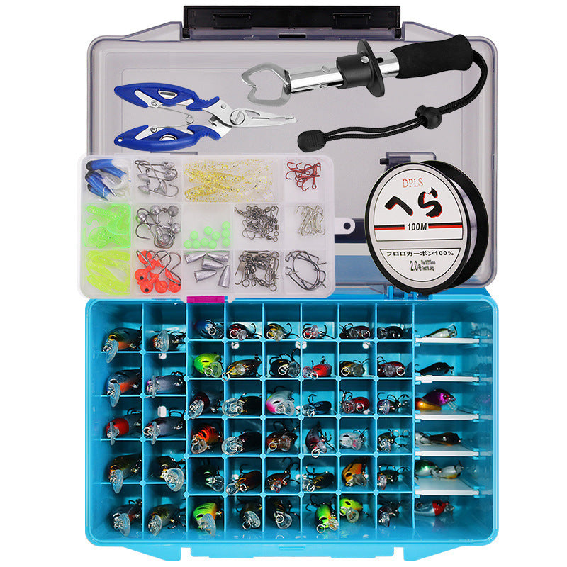 143pcs Fishing Accessories Kit Assorted Fishing Minnow