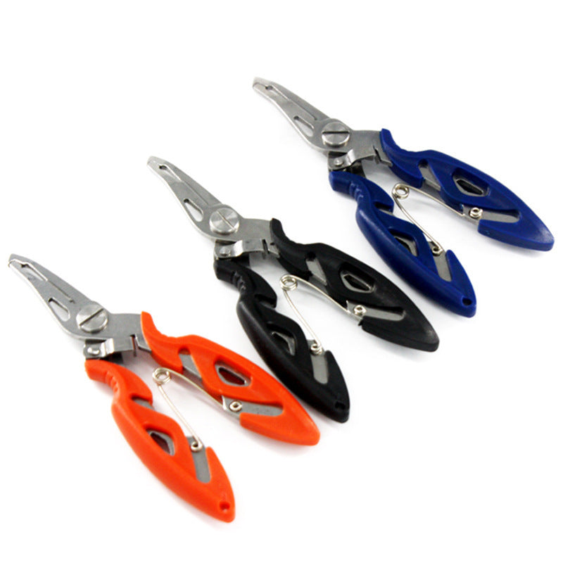 Stainless steel curved nose fishing pliers